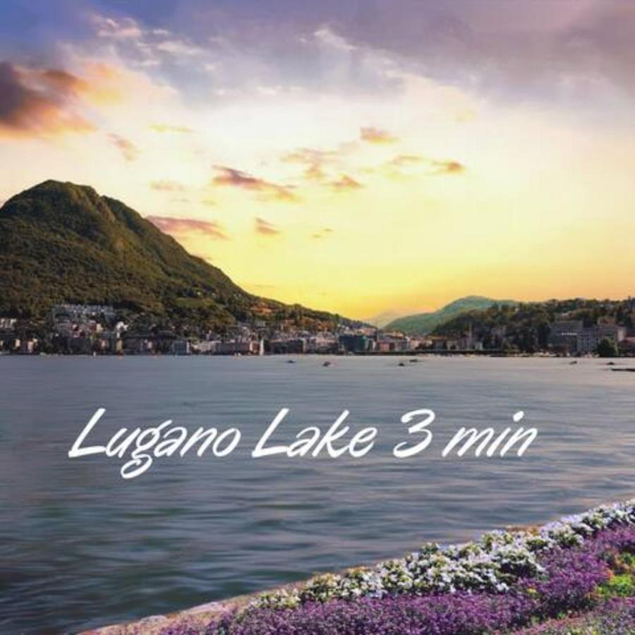 Duplex Loft In Lugano Center With Garden, Wi-Fi -By Easylife Swiss Apartment Bagian luar foto